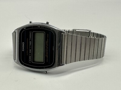 ⭐️ Vintage 1984 CASIO SA-55 Module 145 ULTRA THIN Steel DIGITAL