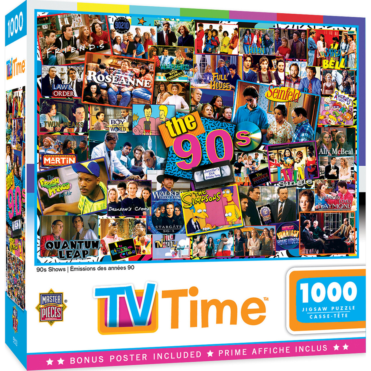 TV Time - 90s Shows 1000pc Puzzle