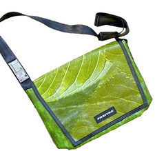 Borsa messenger FREITAG F12 DRAGNET stampa foglia verde