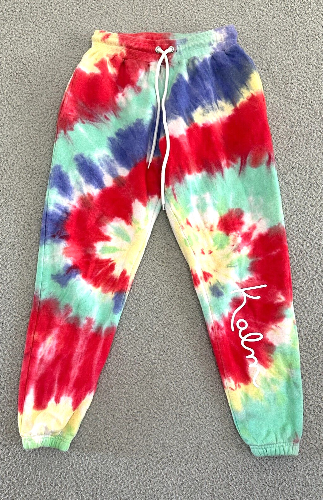 KALM by Ki Hose Damen Jogginghose klein rot Batik bunt Kidcore Hippie Strand