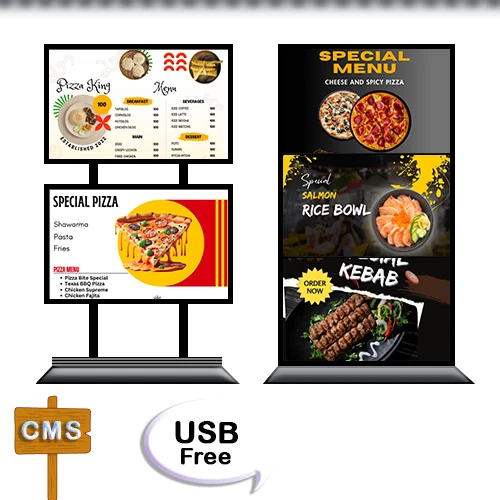 Digital menu board restaurants & bars digital sign free software free banner - Picture 3 of 15