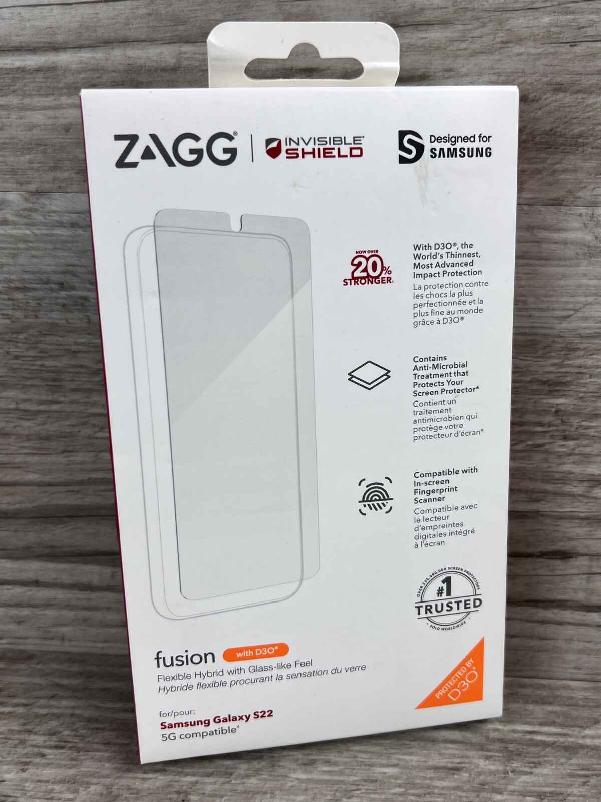 ZAGG Invisible Shield Fusion D30 for Samsung Galaxy S22 5G Screen