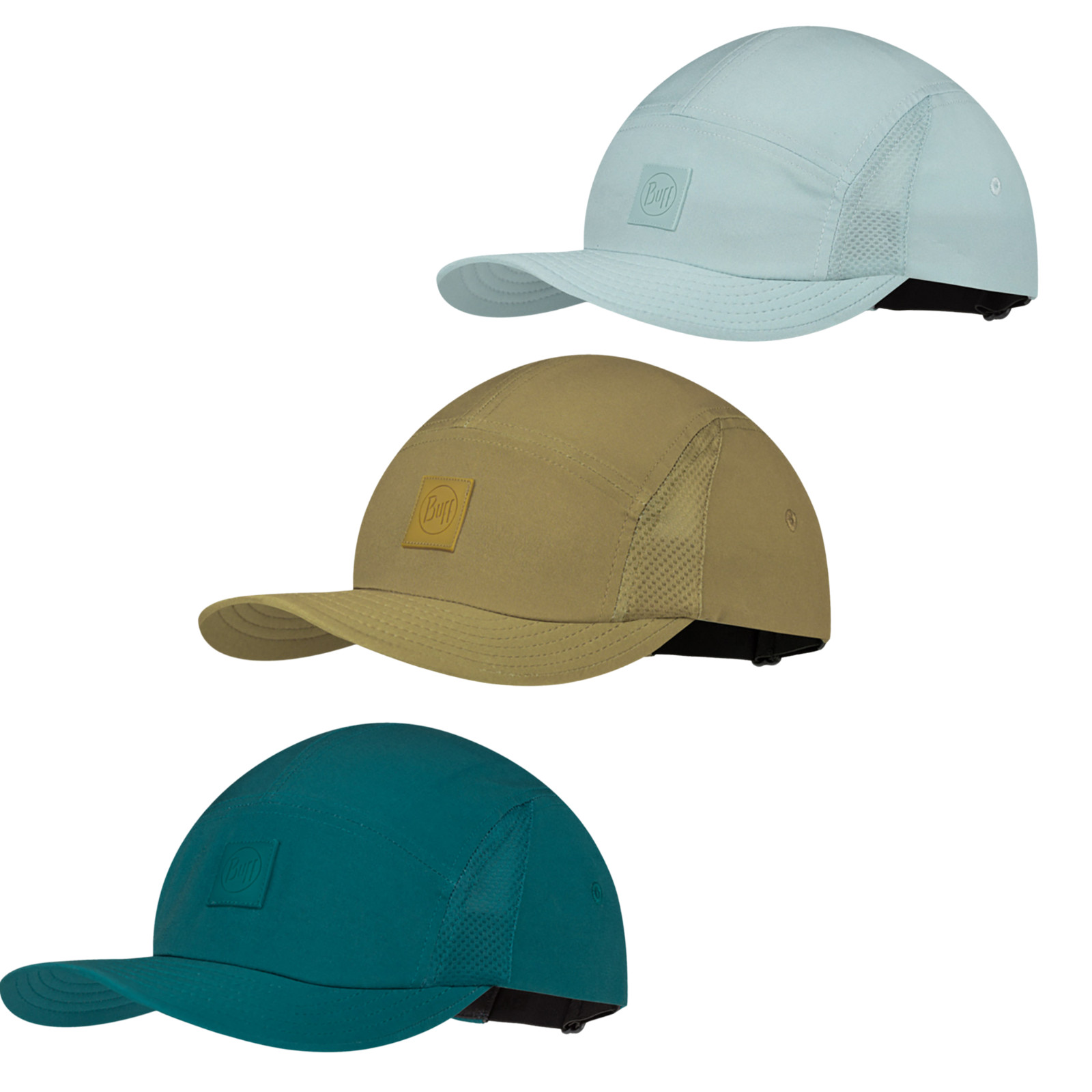 Gorra de correr Buff unisex 5 paneles Go UPF 50