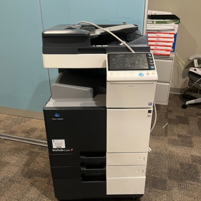 Konica Minolta Bizhub C224 Color Printer Scan Copier Network 22PPM