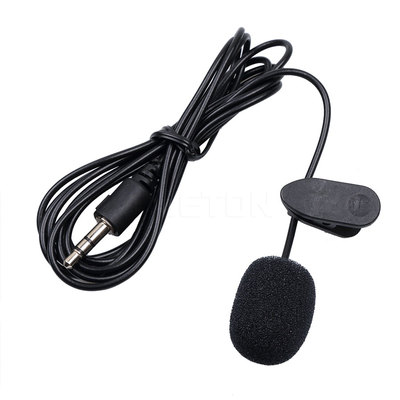Mini Clip-On Lapel Mic Microphone 3.5mm Plug for MP4 Cellphone Tablet Laptop PC