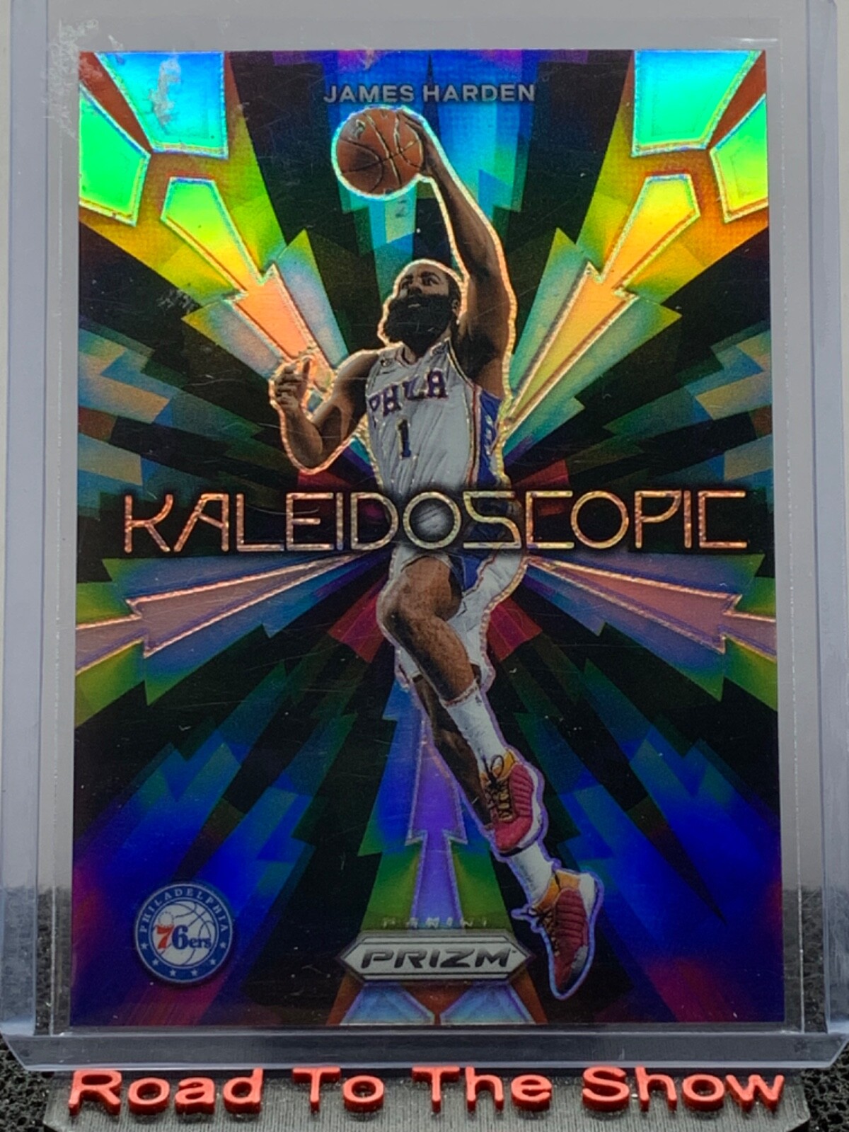 2023-24 Panini Prizm Kaleidoscopic Silver James Harden Philadelphia 76ers #15