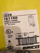 Caddy  ERICO CD2B Conduit Hanger w/Bolt Attached emt/rigid new box of 100