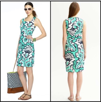 Banana Republic Dress 6 Milly Collection Eden Rock Sundress Brunch Cruise Resort