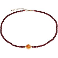 Spiritual Crystals and Stones Beaded Necklace Citrine Necklaces for Women Wea...