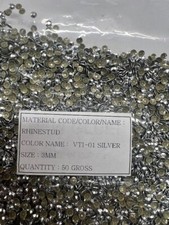 7200 PCs Silver Size 3mm rhinestuds flatback hotfix