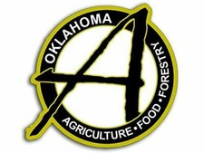 OKLAHOMA AGRICULTURE FOOD AND FORESTRY BUMPER STICKER 4" DECAL MADE IN USA