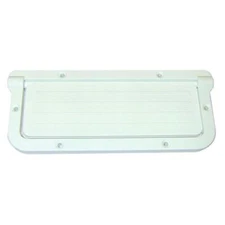 T-H MARINE LARGE RECTANGULAR SCUPPER WHITE