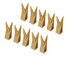 10 Backhoe Bucket CAT J200 Style Twin Tiger Rock Teeth, 1U3202WTL, 135-8208