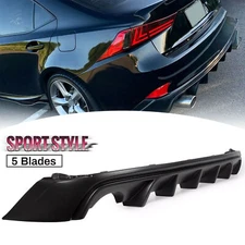 For 2014-2016 Lexus IS250 IS350 IS200T F Sport Rear Lower Diffuser Lip Splitter
