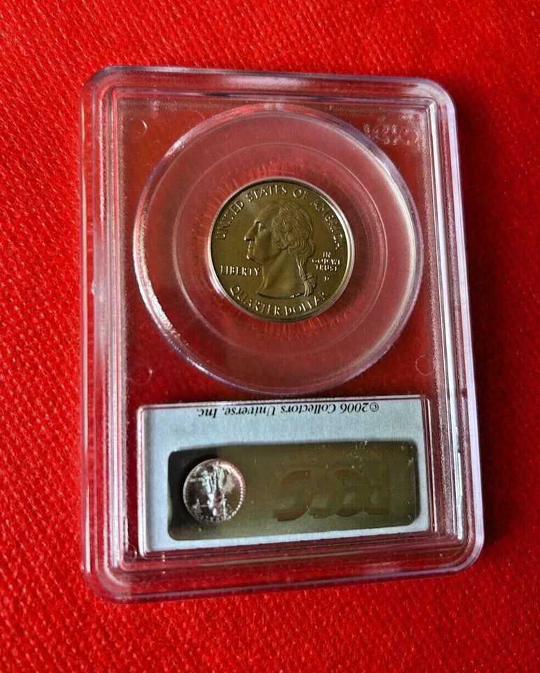 2005 D QUARTER PCGS MS 68 ORGON SATIN FINISH - Image 2 of 2