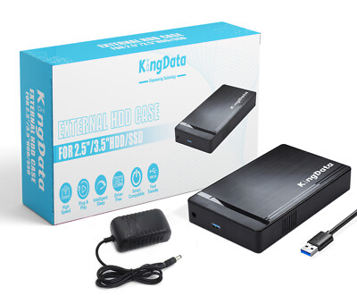 KingData USB3.0 2,5'' 3,5'' SATA SSD HDD Externe Festplatte Festplattengehäuse Case