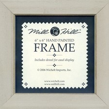 Taupe Solid Color Hand Painted Mill Hill 6 x 6 Wooden Frame GBFRM11