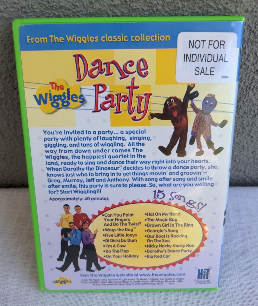 The Wiggles: Dance Party (DVD, 2003) 15 Jammin' Tunes/Songs TESTED