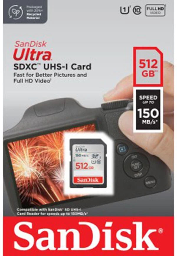 original SanDisk 512GB Ultra SDXC SD Card Class 10 UHS-I Memory Card 150MB/S UK - Image 2 of 4