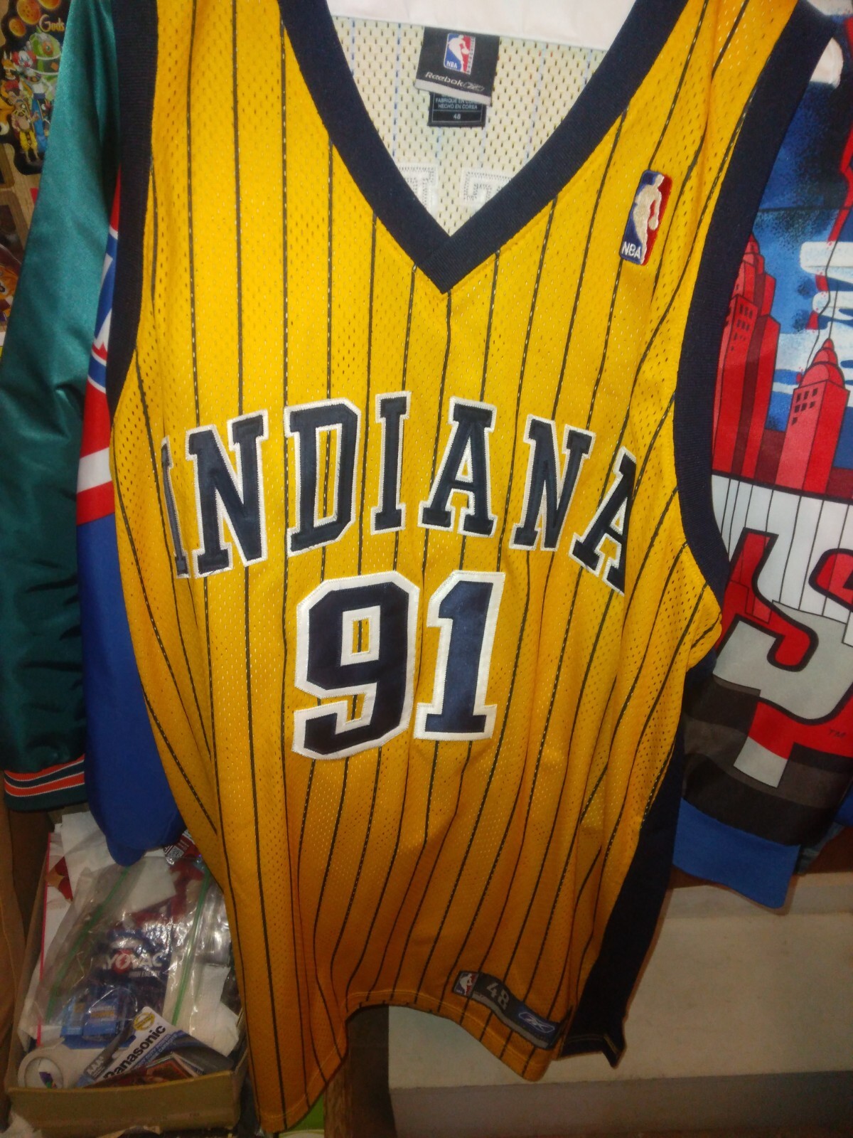 Indiana Pacers Ron Artest Jersey Vintage Reebok Authentic Size-48 Sewn Rare 👽👽