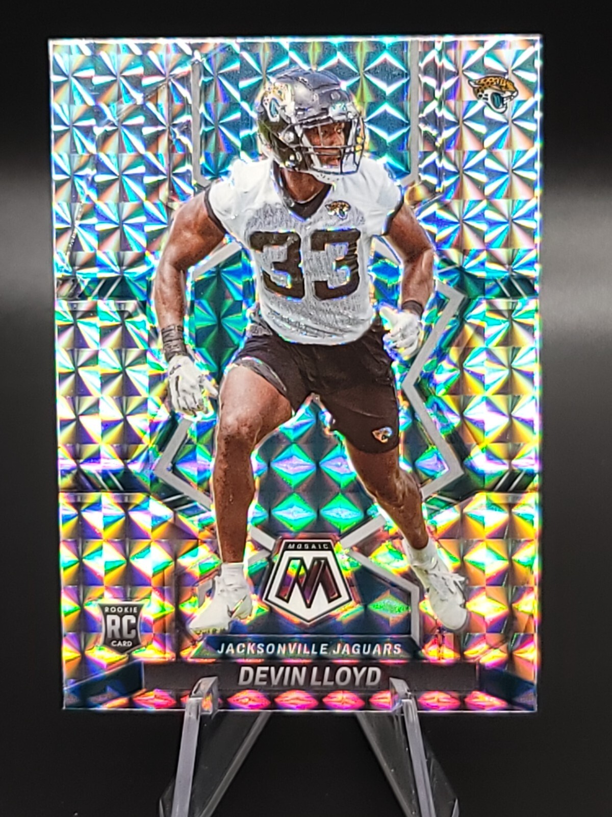 2022 Panini Mosaic Devin Lloyd RC #375 Silver Mosaic Prizm Jacksonville Jaguars