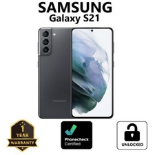 Samsung Galaxy S21 5G - 128 GB - Phantom Gray Unlocked Smartphone - Very Good