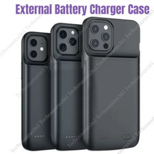 For iPhone 14/13/12/15/X External Battery Charger Case Power Bank Charging Cover