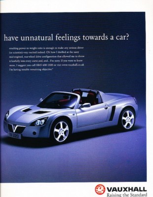 2000 2001 Vauxhall VX220 Original Advertisement Print Art Car Ad J920