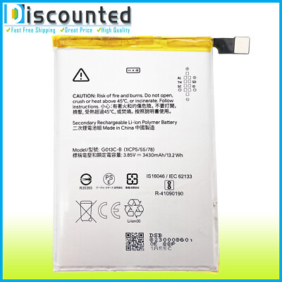 G013D Replacement Battery for Google Pixel 3 XL (6.3'') G013C B 3430mAh