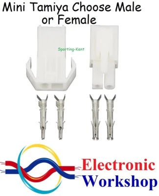 Mini Tamiya Connectors Plugs Male/Female Lipo Big Multibuy Discounts UK Seller
