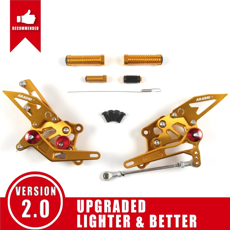 Reposapiés de carreras juegos traseros estriberas para Yamaha YZF R3 2015-2023 YZF-R3 YZF R25 Foto 2 de 4