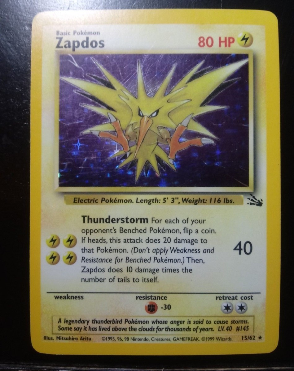 1999 サンダー Base Set ARS8 英語版 Zapdos 1999 サンダー Base Set