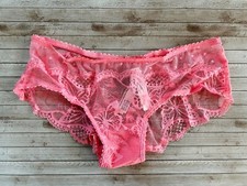 Nwt Victorias Secret The Lacie Butterfly Lace Cheeky Panty Pink Cocktail L