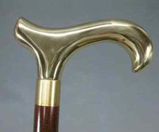 Derby Handle Wooden Shaft Walking Cane Stick Victorian Gift Foldable Wooden Cane