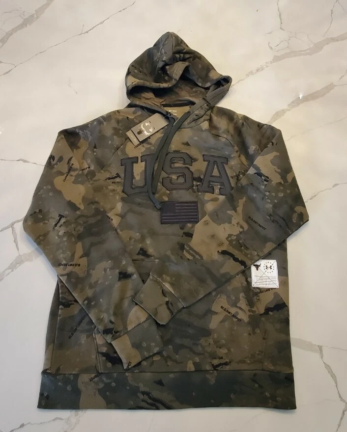 Under Armour Project Rock USA Veteran s Day Camo Pullover Hoodie