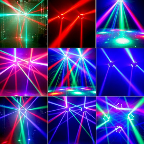 60W Spider Moving Head Light 9 RGB LED DMX DJ Stage Party Moving Beam Lighting - Picture 7 of 10