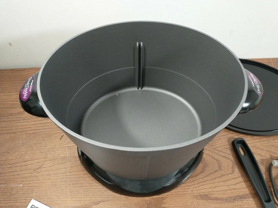 Freidora Eléctrica Presto Doble Cocina Papá Cocina Encimera Nueva Caja Abierta Foto 3 de 4