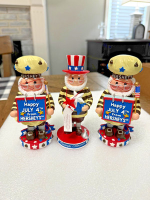 Hershey's Chocolate Collectibles Set of 3 - 4th of July Figurines