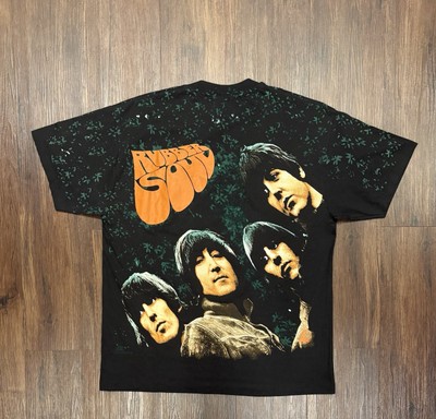 Vtg 90s The Beatles Rubber Soul AOP Winterland T-Shirt Single