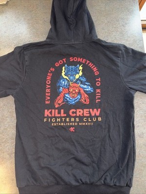 KILL CREW Inner Demons Hoodie Men Sz Med Black Everyone s Got Something To Kill