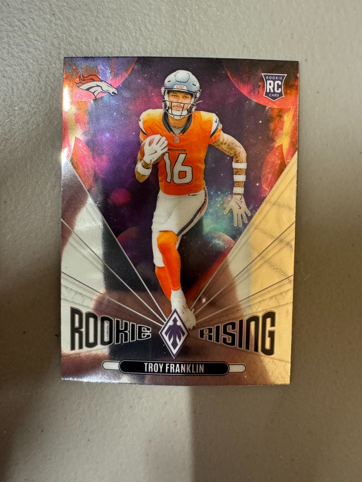 2024 Panini Phoenix - Rookie Rising Troy Franklin #RR-TFN (RC) Broncos