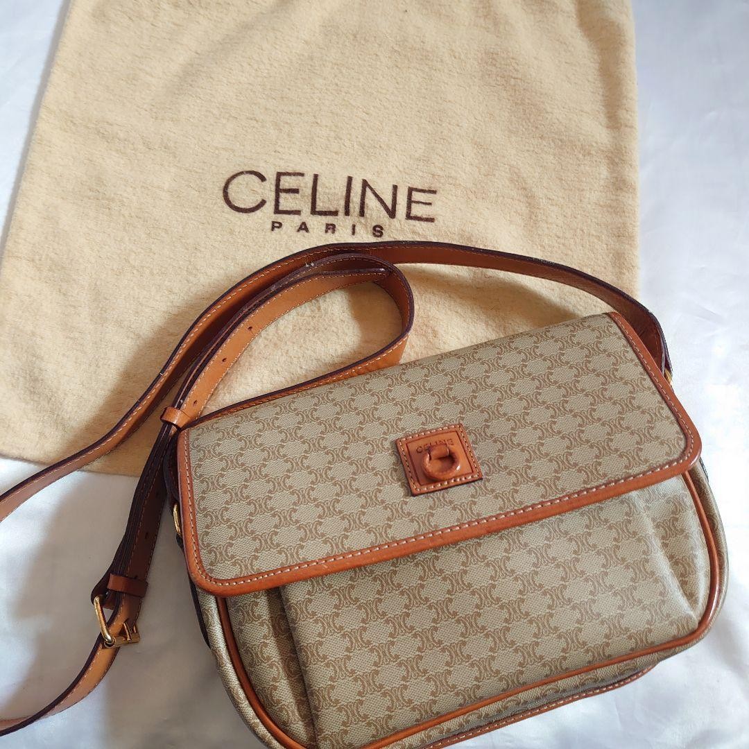 Mint Condition CELINE Macadam Pattern Shoulder Bag - image 1