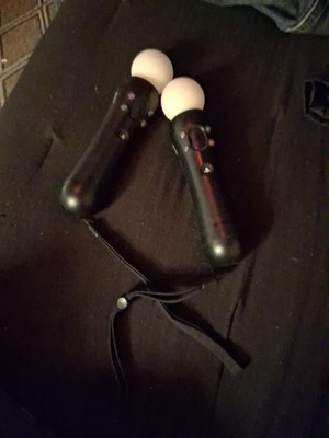 Sony PlayStation Move Motion Controller - Black Set Of 2.