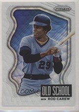 2022 Panini Prizm Old School White Wave Prizm Rod Carew #OS-9 HOF 0y5l
