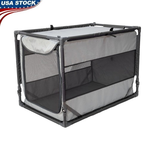 Curated visual reference: Fresh Look at Portable Dog Kennel Folding Travel Crate Easy Setup Large Heavy