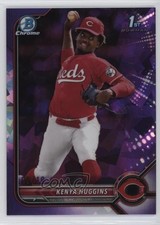 2022 Bowman Chrome Draft Sapphire Purple 8/10 Kenya Huggins #BDC-140 lz7