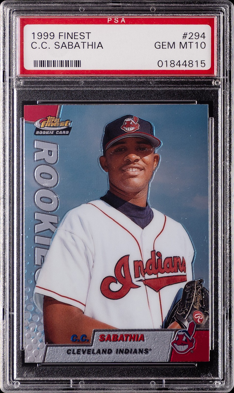 1999 FINEST #294 C.C. SABATHIA ROOKIE RC PSA 10