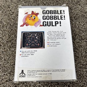 Ms. Pac-Man Atari 7800 Complete In Box CIB Vintage Gaming TESTED AND WORKING!