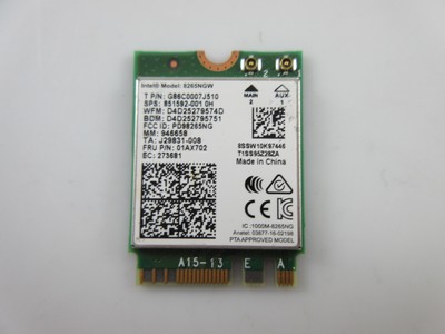 Carte wifi Intel 7265NGW DELL Latitude E5540,Latitude E5550,Latitude E7250,Latit