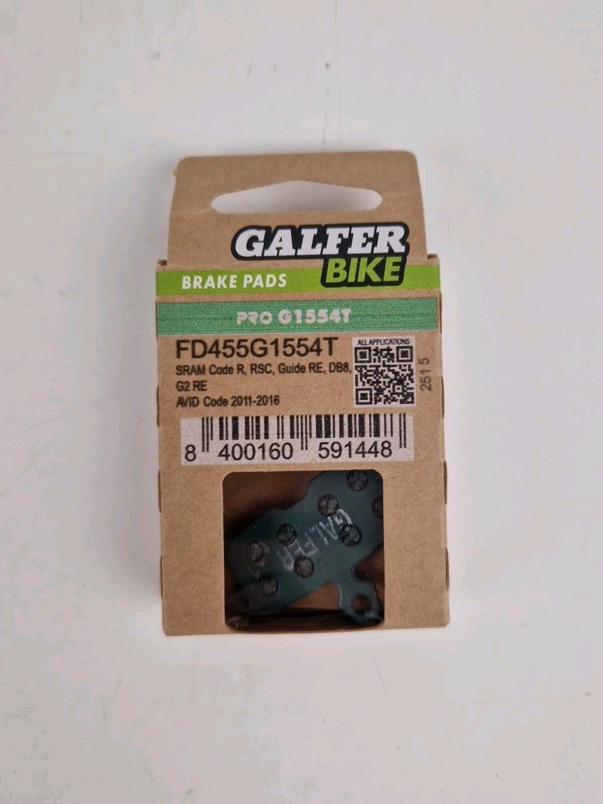 GALFER Pro G1554T Plaquettes de Frein Avid Code R 2011 Vert Vélo